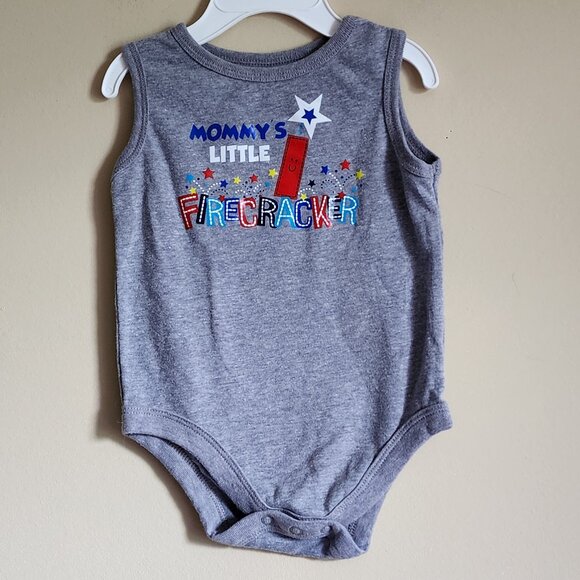 Garanimals "Mommy's Little Firecracker" Unisex Bodysuit. Size 6-9 Months - Picture 1 of 5